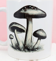 Group Of Mushrooms White Mug