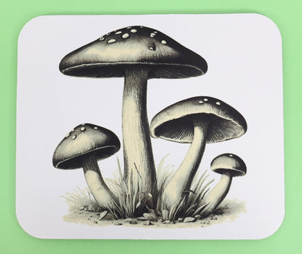 TwoAcreTees.com Group Of Mushrooms Mouse Pad