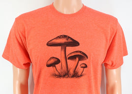 Group Of Mushrooms Lava Red T-Shirt
