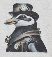 Newman The Steampunk Penguin Light Granite T-Shirt