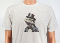 TwoAcreTees.com Newton The Fancy Bearded Dragon Light Granite T-Shirt