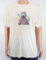 Opie The Blue Clown Bearded Dragon Vanilla Cream T-Shirt