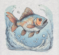 Orange & Blue Fish Light Granite T-Shirt