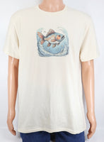 Orange & Blue Fish Vanilla Cream T-Shirt