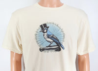 TwoAcreTees.com Otis The Blue Jay Vanilla Cream T-Shirt