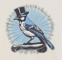 Otis The Snazzy Blue Jay Vanilla Cream T-Shirt