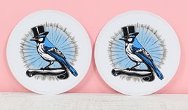 TwoAcreTees.com Otis The Blue Jay Sticker Pair