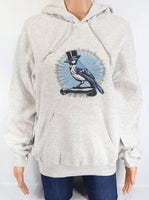 Otis The Snazzy Bluejay Ash Gray Pullover Hoodie