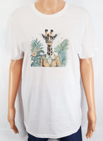 Penelope The Intellectual Giraffe Crisp White T-Shirt