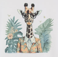 Penelope The Intellectual Giraffe Crisp White T-Shirt