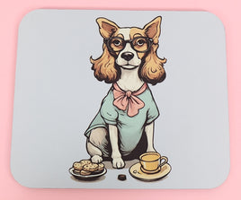 TwoAcreTees.com Petunia The Prissy Dog Mouse Pad