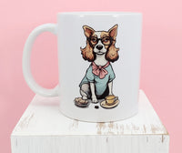 Petunia The Prissy Dog White Mug