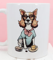 Petunia The Prissy Dog White Mug