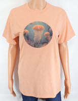 School Of Pink Jellyfish Peach Cobbler T-Shirt