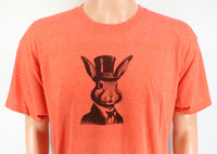 TwoAcreTees.com Presley The Proper Rabbit Lava Red T-Shirt 