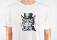 TwoAcreTees.com Preston The Noble Cat ~ Color ~ Crisp White T-Shirt