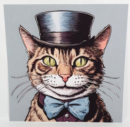 TwoAcreTees.com Preston The Noble Cat ~ Color ~ Textured Print