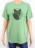 Priscilla The Black Cat Leafy Green T-Shirt