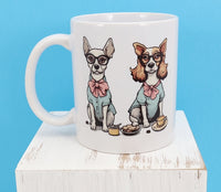 Eustace And Petunia The Prissy Dogs White Mug