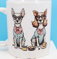 Eustace And Petunia The Prissy Dogs White Mug