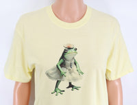 TwoAcreTees.com Prudence The Frog Princess Pastel Lemon T-Shirt