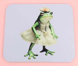 TwoAcreTees.com Prudence The Frog Princess Mouse Pad