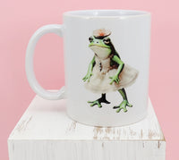 Prudence The Frog Princess White Mug