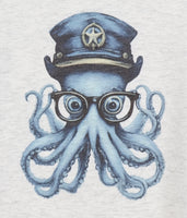 Captain Reginald Octopus Light Granite T-Shirt