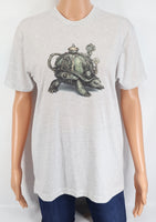 Roderick The Steampunk Turtle Light Granite T-Shirt