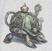 Roderick The Steampunk Turtle Light Granite T-Shirt