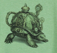Roderick The Steampunk Turtle Leafy Green T-Shirt
