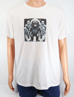 Roland The Astronaut Gorilla Crisp White T-Shirt