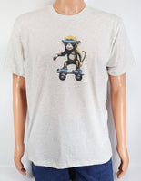 Reuben The Skateboarding Monkey Light Granite T-Shirt