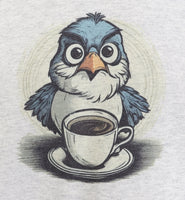 Rudy The Angry Coffee Bird Ash Gray Pullover Hoodie