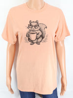 Sammy The Coffee Loving Squirrel Peach Cobbler T-Shirt