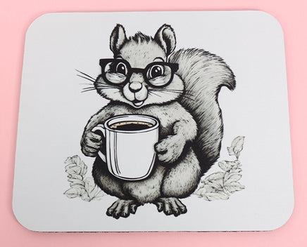 TwoAcreTees.com Sammy The Coffee Loving Squirrel