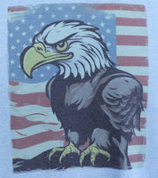 Scout The Patriotic Bald Eagle River Blue T-Shirt