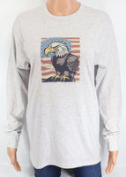 Scout The Patriotic Bald Eagle Ash Gray Long Sleeve Shirt