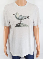 Seagull On A Rock Light Granite T-Shirt