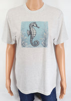 Seahorse In The Ocean Light Granite T-Shirt