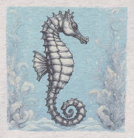 Seahorse In The Ocean Light Granite T-Shirt