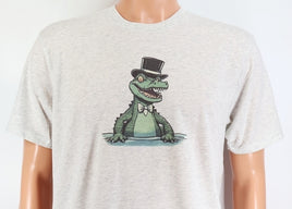 TwoAcreTees.com Sherman The Alligator Light Granite T-Shirt