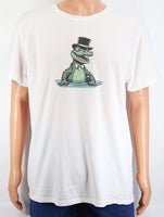 Sherman The Classy Alligator Crisp White T-Shirt