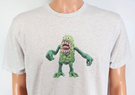 TwoAcreTees.com Sid The Green Monster Light Granite T-Shirt