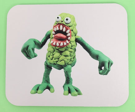 TwoAcreTees.com Sid The Green Monster Mouse Pad