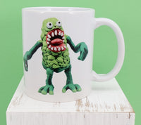 Sid The Green Monster White Mug