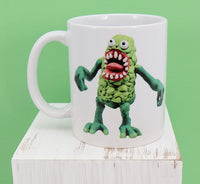 Sid The Green Monster White Mug