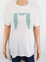 White Cat Silhouette Crisp White T-Shirt