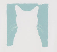 White Cat Silhouette Crisp White T-Shirt