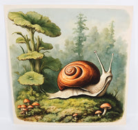 TwoAcreTees.com Snail In The Forest Textured Print